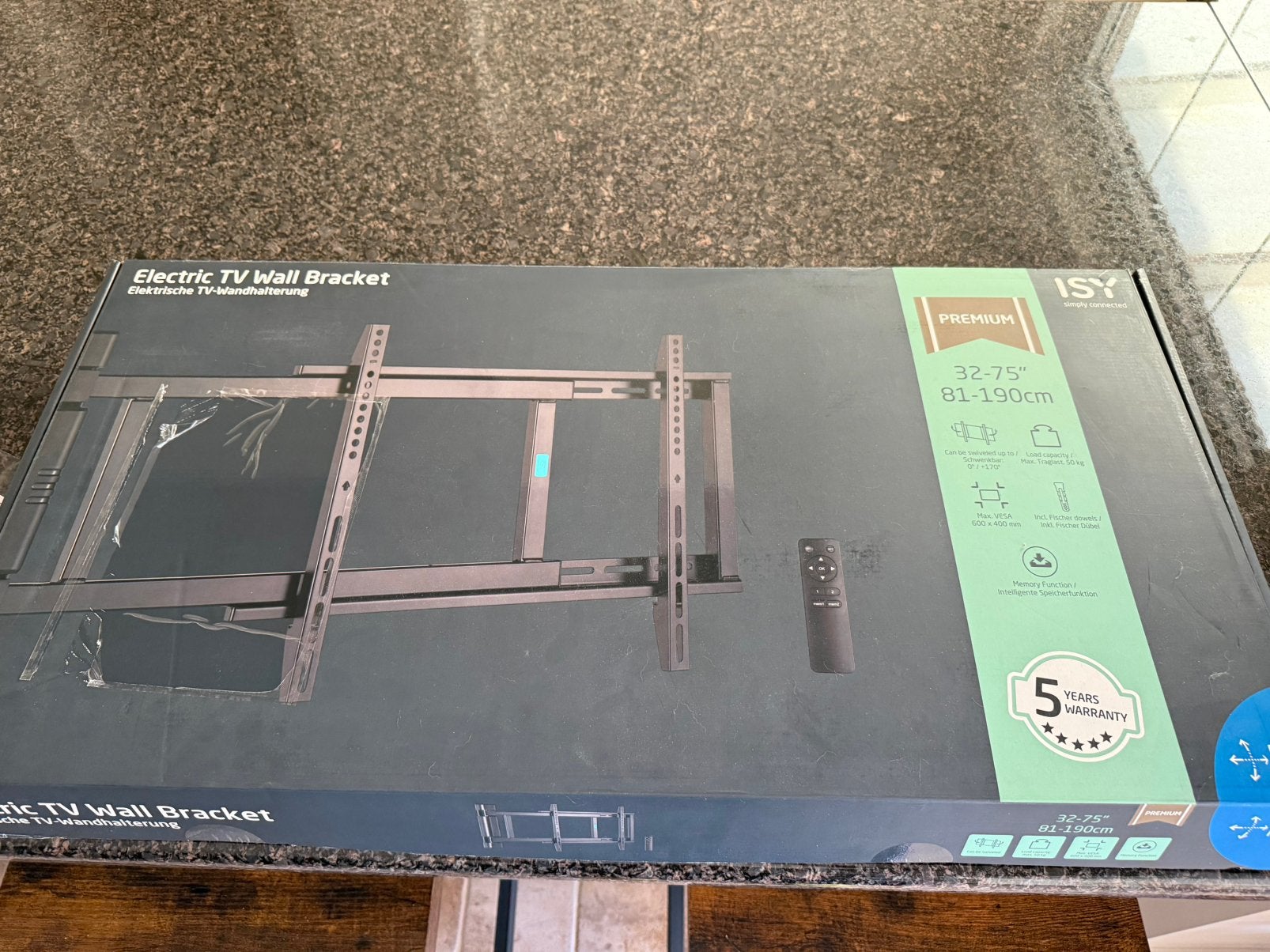 Nieuwe electrische tv muurbeugel, Enlèvement, Neuf