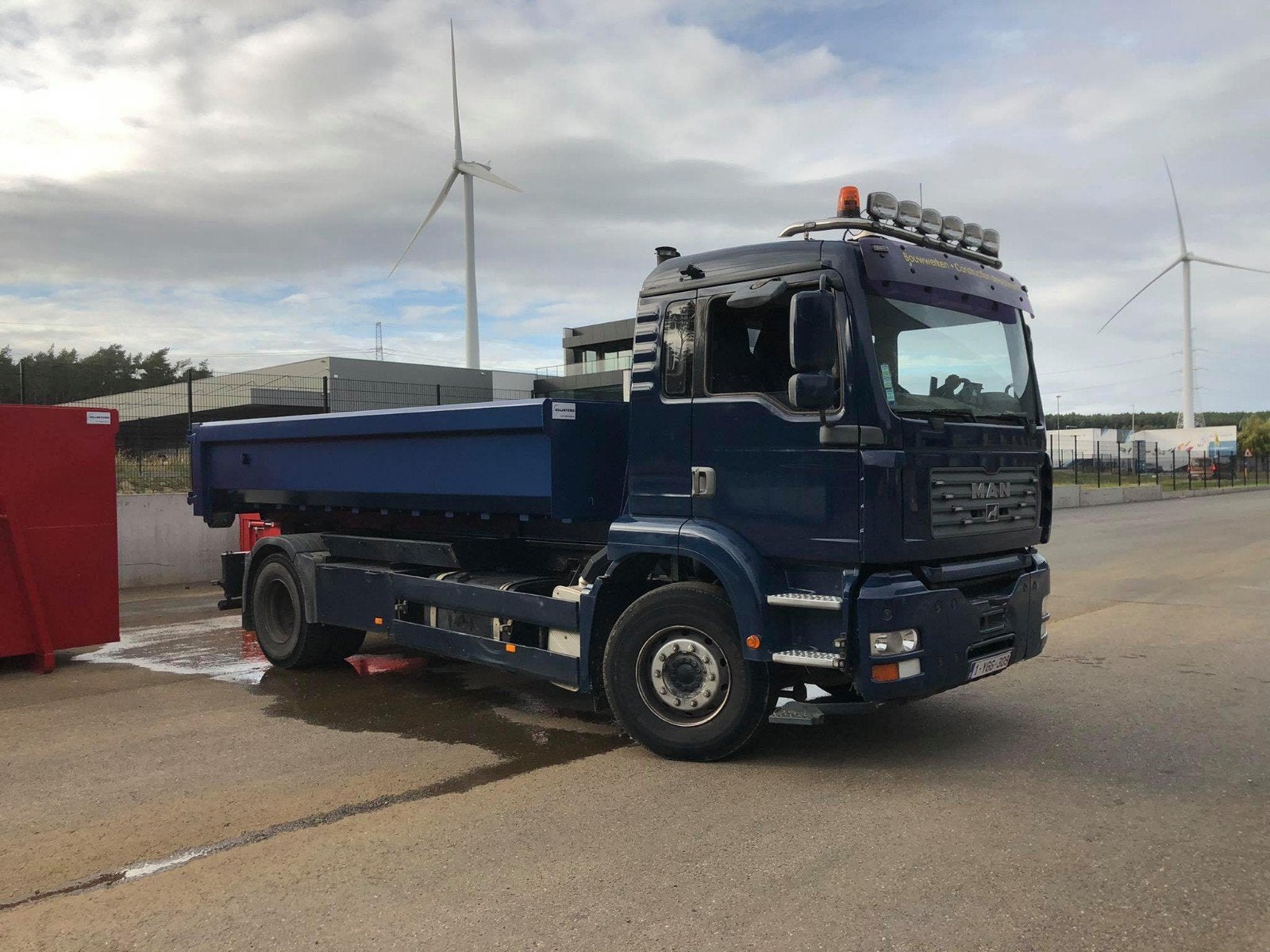 Vrachtwagen containersysteem MAN 18.360 19ton, Autos, Achat, MAN, Particulier, Attache-remorque