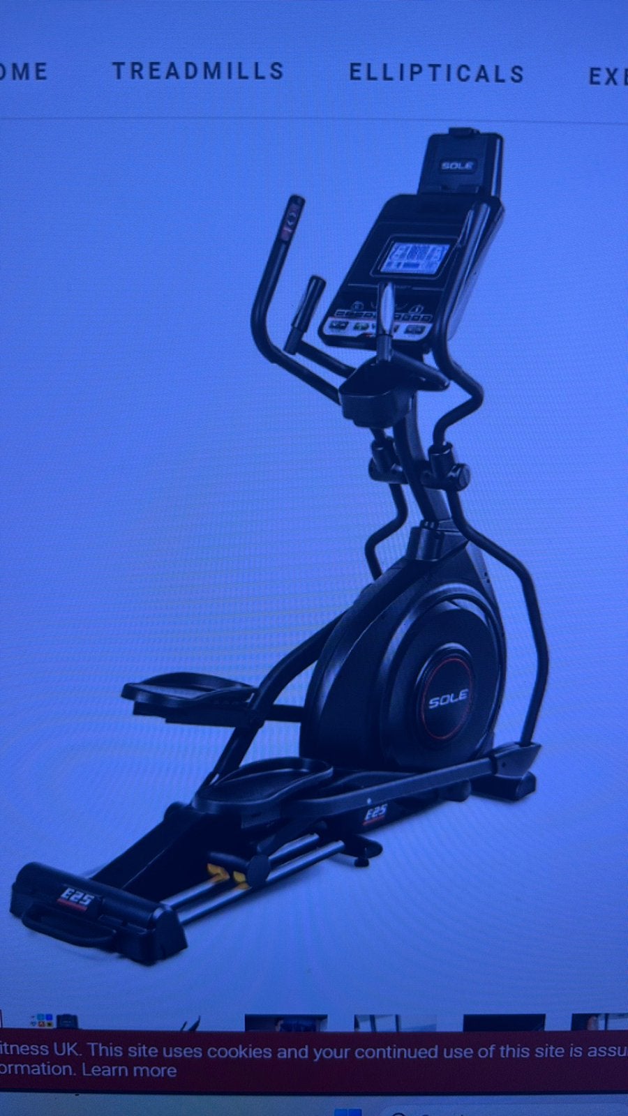 Professionele crosstrainer Sole, Sport en Fitness, Ophalen, Zo goed als nieuw, Crosstrainer