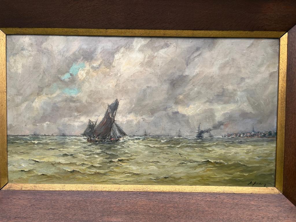 Tableau Huile sur toile Marine, Enlèvement
