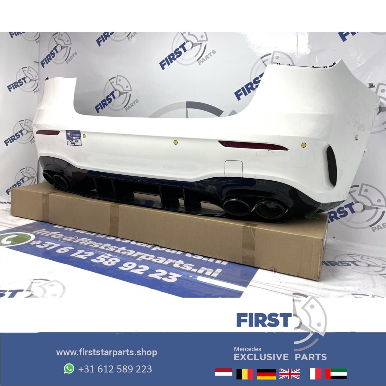 W177 A45s ACHTERBUMPER A KLASSE 2023 A45 S AMG WIT AERO PERF, Arrière, Utilisé, -, -
