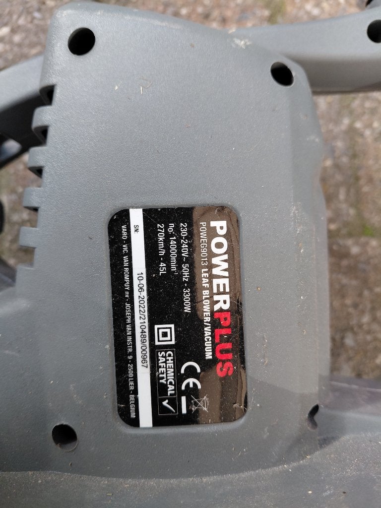 Bladblazer zuiger, Tuin en Terras, Ophalen, Handgedragen, Zo goed als nieuw, Powerplus