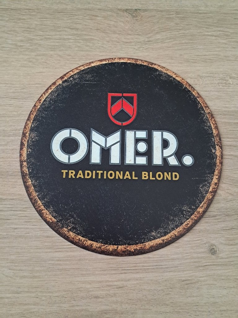 Omer retro look reclame bord., Verzamelen, Merken en Reclamevoorwerpen, Ophalen of Verzenden, Nieuw, Reclamebord