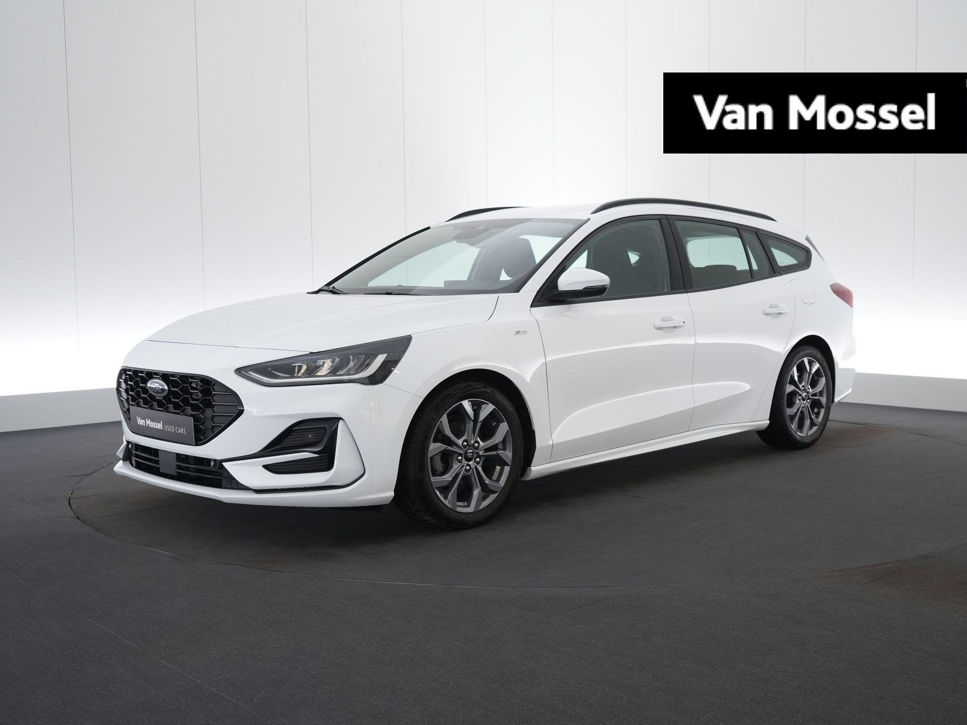 Ford Focus St Line Ecoboost, Auto's, Stof, Gebruikt, Wit, Bedrijf