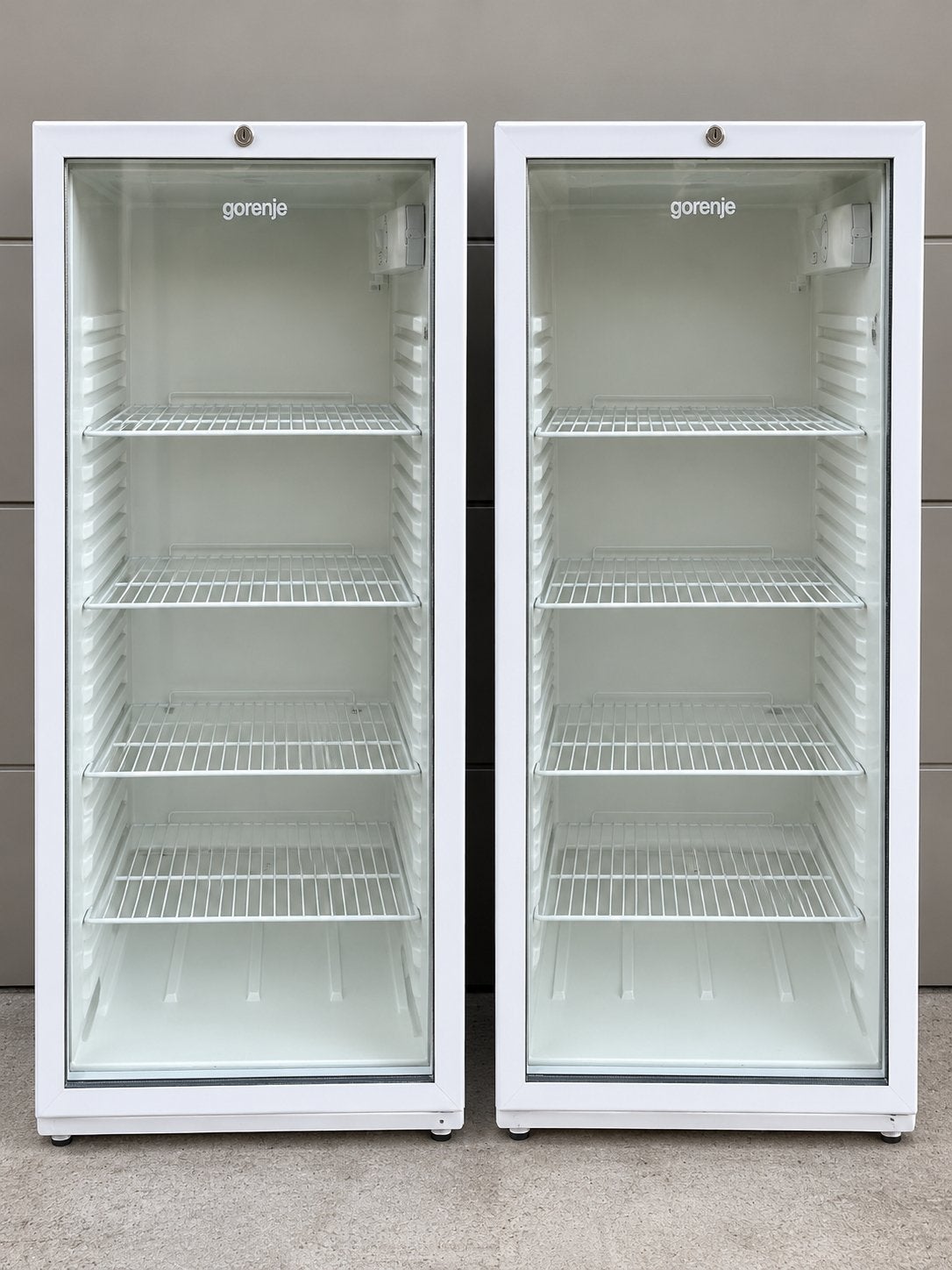 2 Gorenje glazen koelkast/frigo’s te koop, Electroménager, Congélateur, 120 à 140 cm, Enlèvement, Utilisé