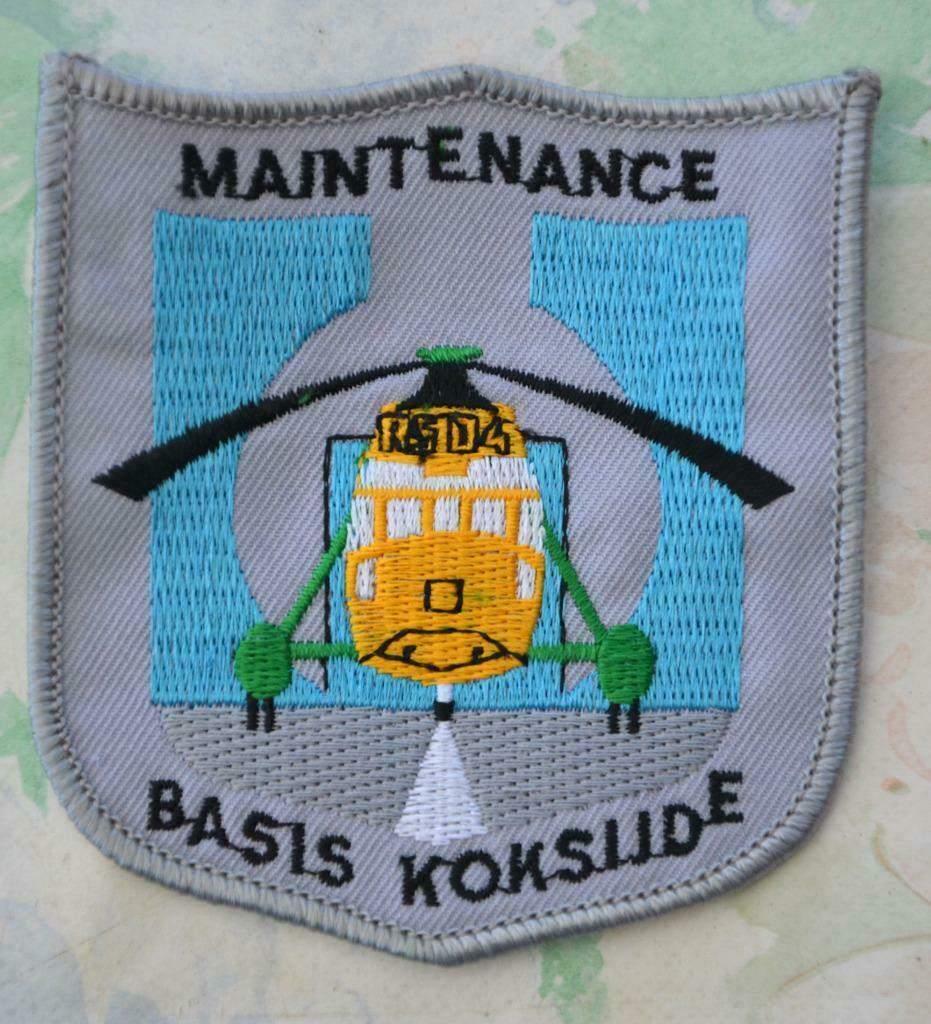 Luchtmacht Seaking Maintenance patch, Basis Koksijde, ZG, Enlèvement ou Envoi, Armée de l'air, Emblème ou Badge