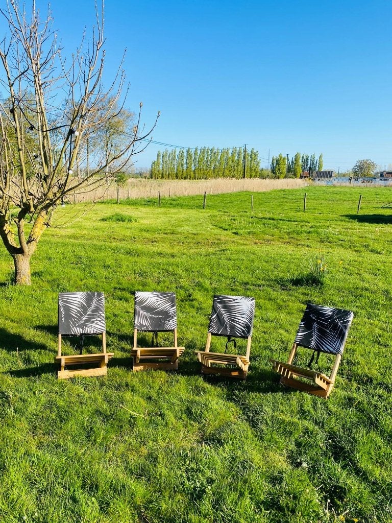 4 opplooibare stoelen Kaseberga, Ophalen of Verzenden, Nieuw, Hout, Stapelbaar
