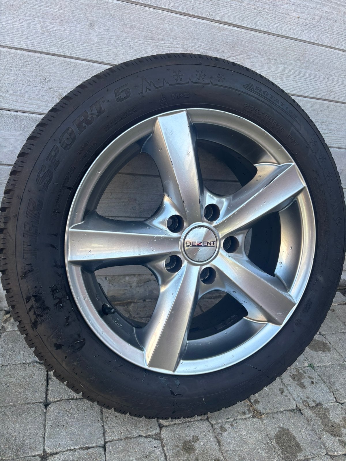 ️ SET VAN 4 DUNLOP WINTER SPORT 5 – 205/55 R16 – €400 ️, Ophalen, Gebruikt, 16 inch, Banden en Velgen