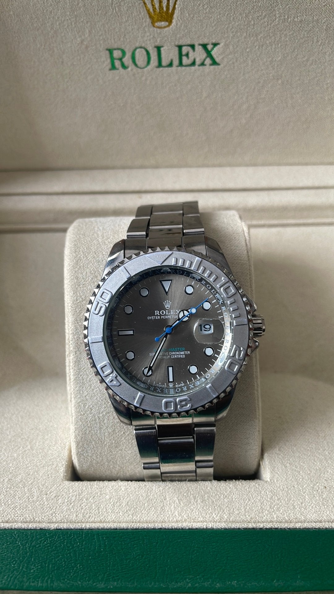 Rolex Yacht-Master 40, Ophalen, Staal, Polshorloge, Zo goed als nieuw