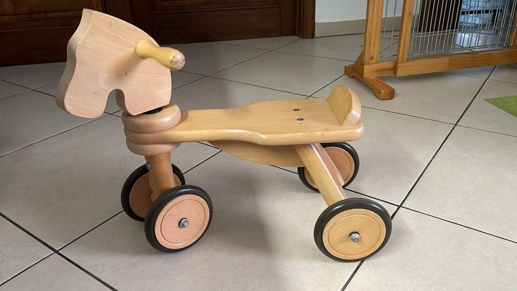 loopfiets Jaspers toys verantwoord speelgoed, Ophalen, Zo goed als nieuw, Loopfiets