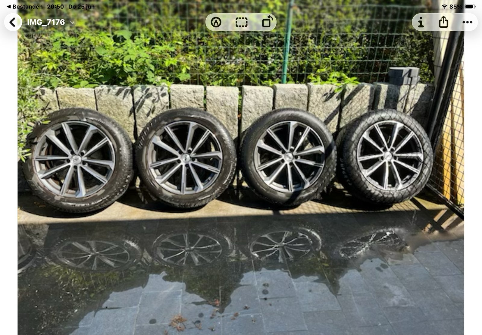 4. AEZ alu velgem 19 +winterbander 235/55 Volvo XC60, Auto-onderdelen, Banden en Velgen, Gebruikt, Velg(en), Winterbanden, 235 mm