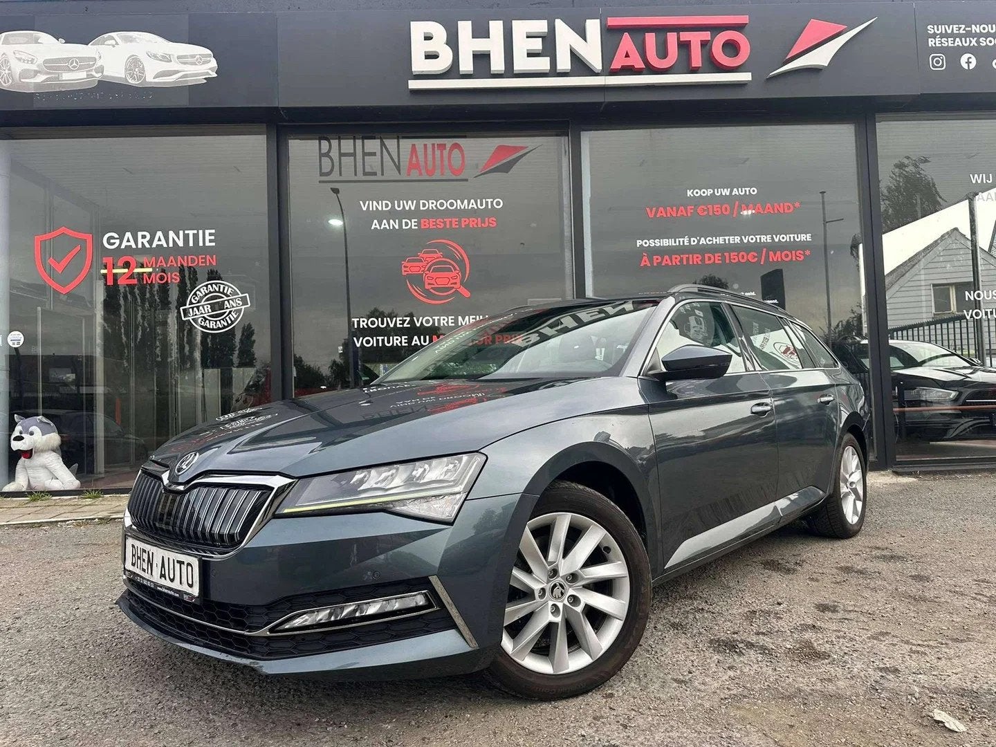 Skoda Superb 1.5 TSI / RADAR AV AR / NAVI / AIRCO / GARANTIE, Argent ou Gris, Achat, Entreprise, Noir