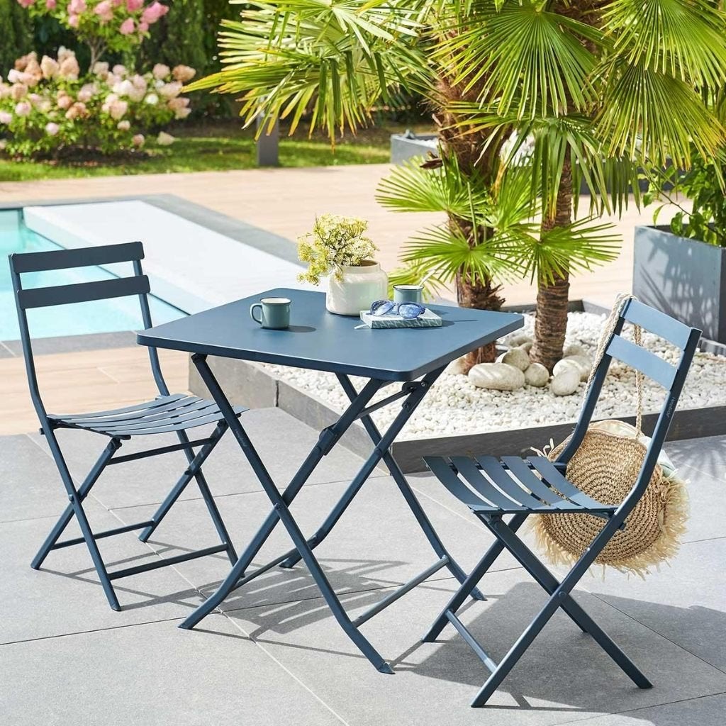 Bistro Terras/Tuin metalen tafel en stoelen Nieuw!, Tuin en Terras, Ophalen, Nieuw, Metaal