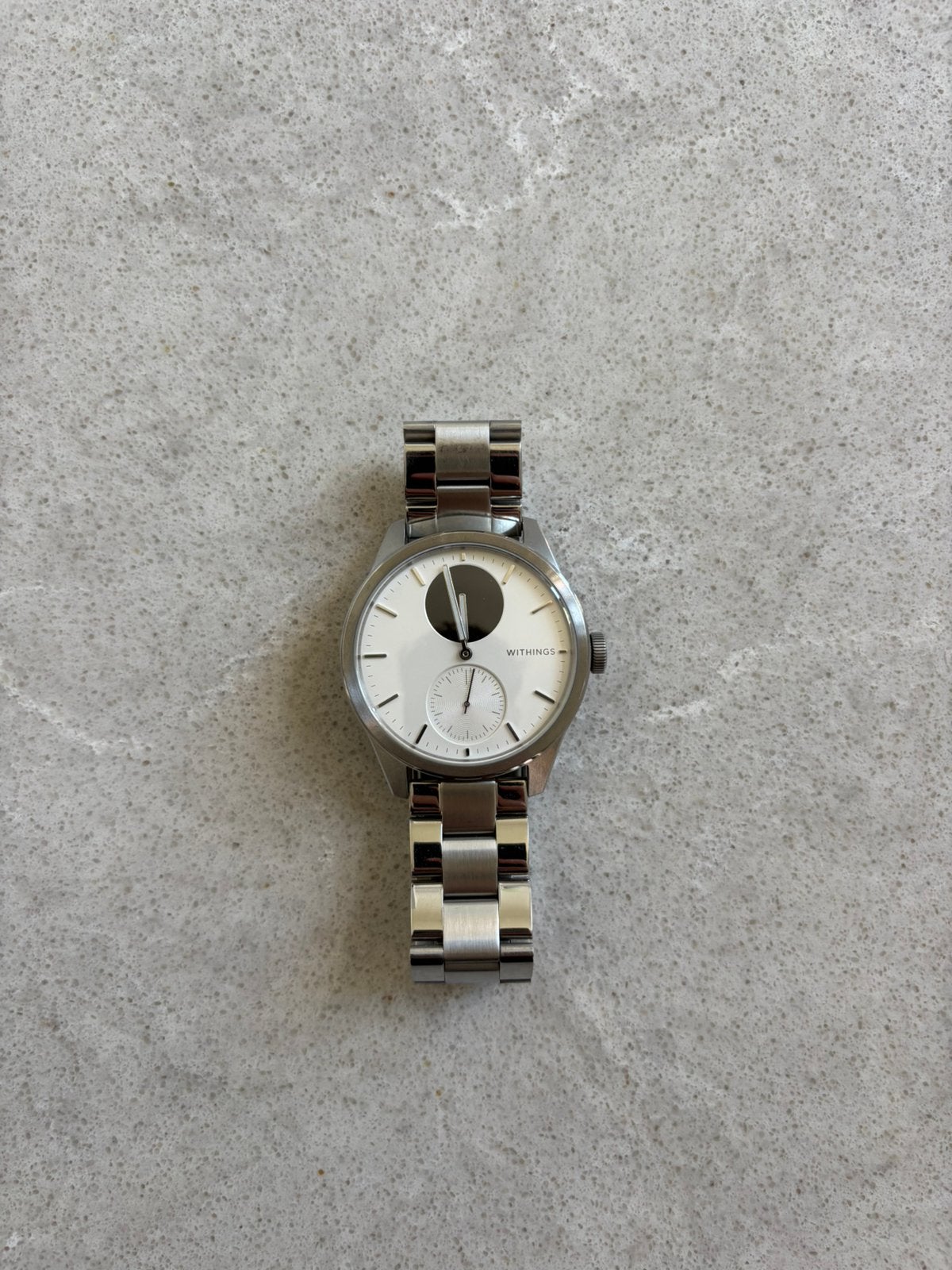 Withings scanwatch 2 + Oyster Metal Wristband 20mm Silver, Ophalen of Verzenden, Nieuw