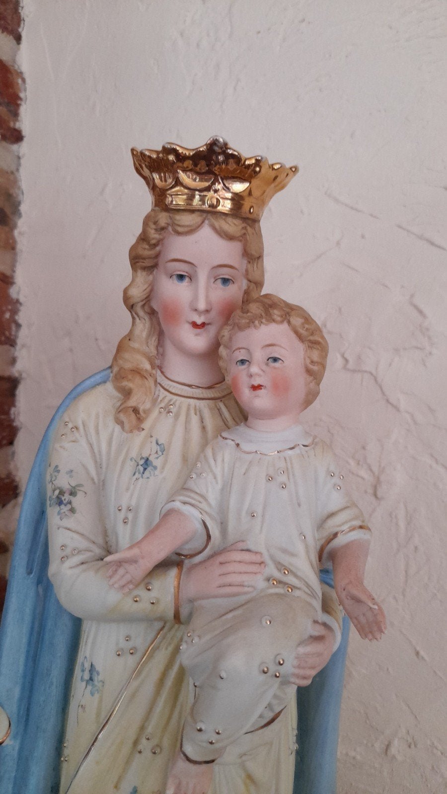 Lieve vrouw met kindje, Antiek en Kunst, Antiek | Religieuze voorwerpen, Ophalen of Verzenden