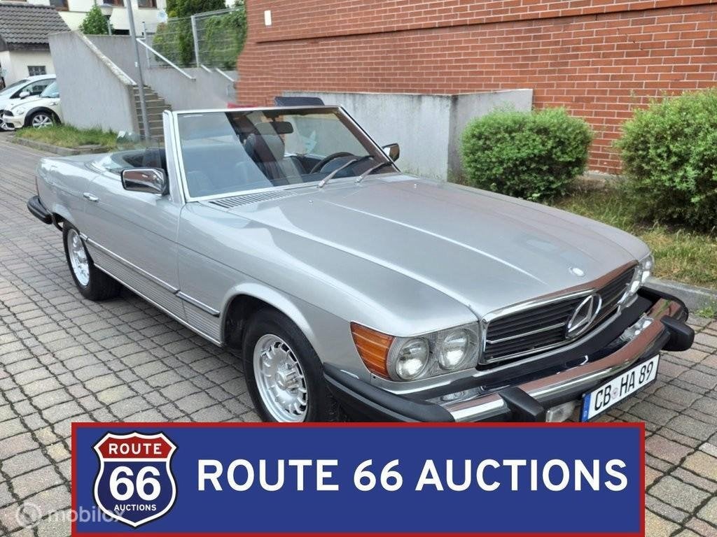 Mercedes-Benz 380 SL | 1981 | Route 66 Auctions, Auto's, Zwart, Mercedes-Benz, Bedrijf, Handgeschakeld