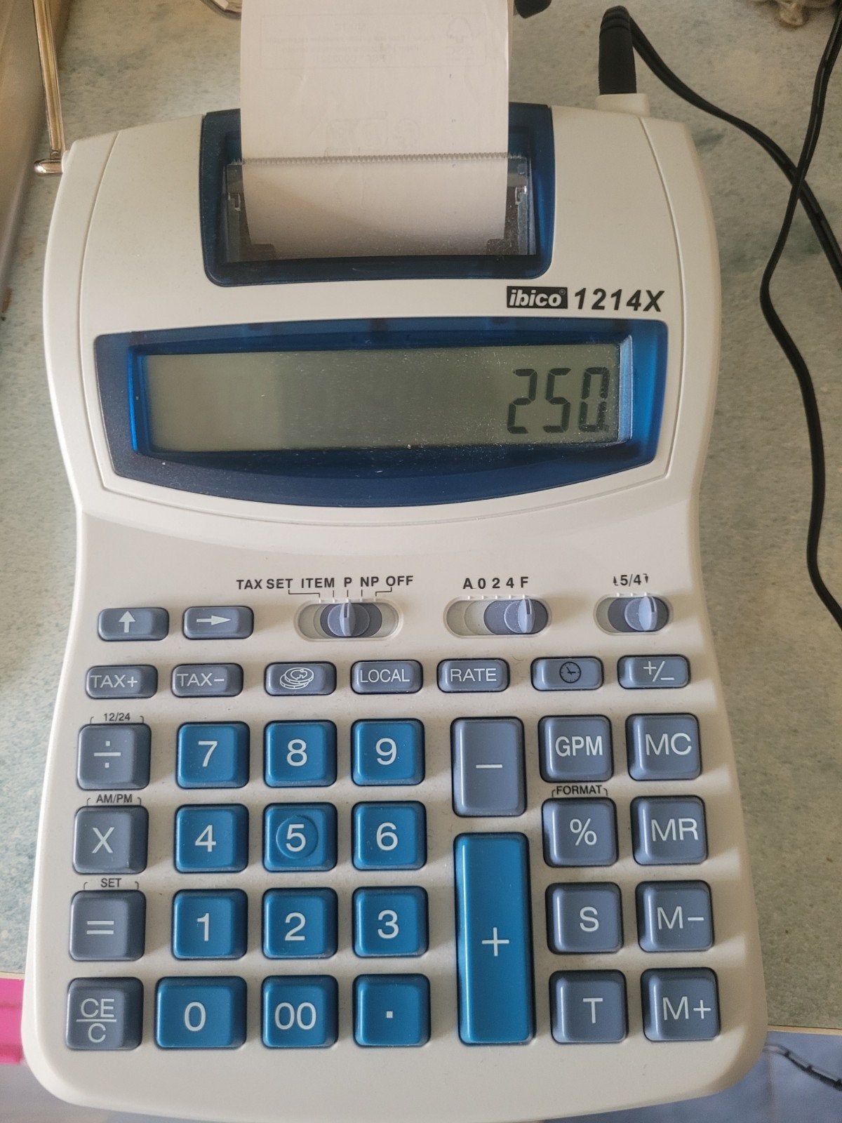 ​Calculatrice Imprimante Ibico 1214X, Enlèvement