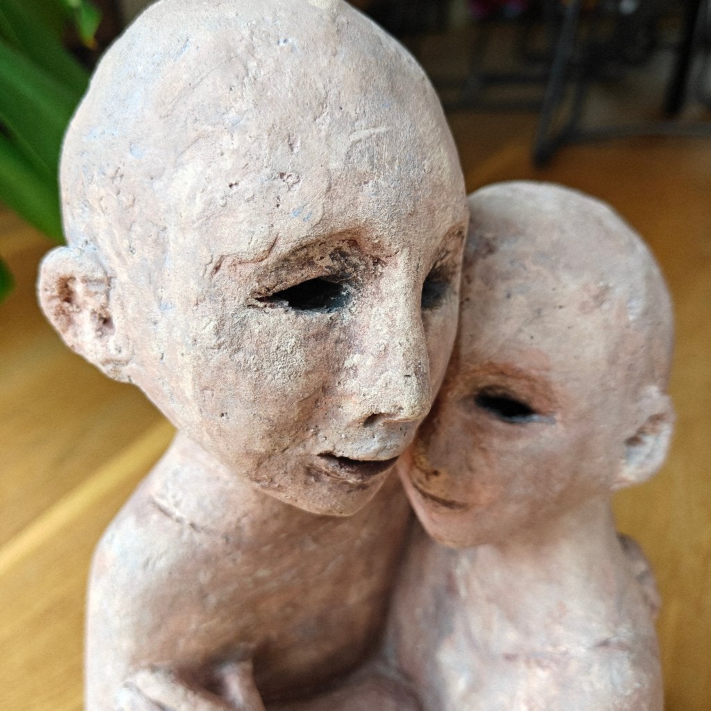 Sculptuur uit aardewerk 34cm, Ophalen