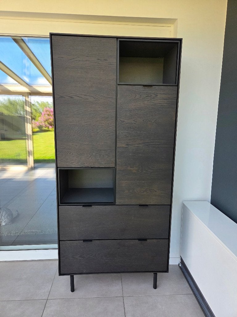 Xooon elements bergkast 90cm kleur onyx, 25 à 50 cm, Moins de 150 cm, Comme neuf, Avec tiroir(s)