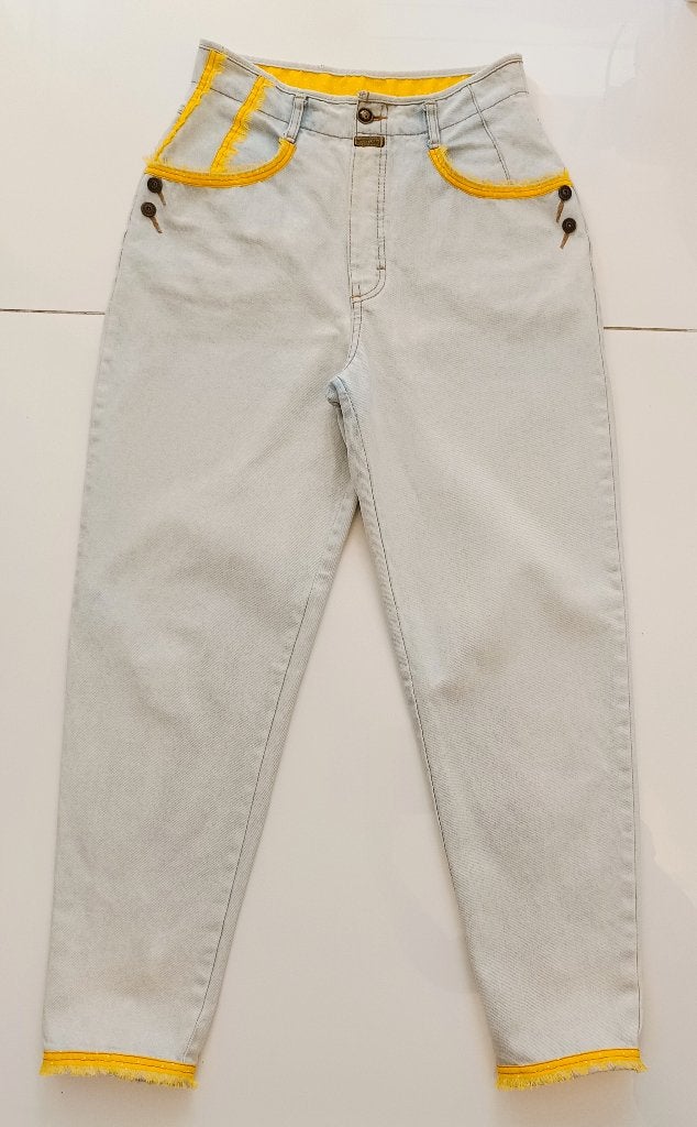 Lee Cooper tapered leg mom high waisted jeans, size M, Blauw, Zo goed als nieuw, W30 - W32 (confectie 38/40), Lee Cooper