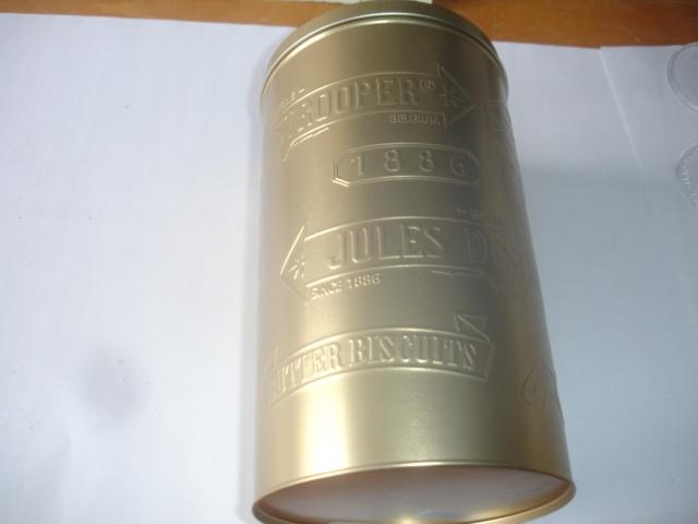 Oude blikken doos van Jules De Strooper, Enlèvement ou Envoi, Utilisé, Biscuits, Autres marques