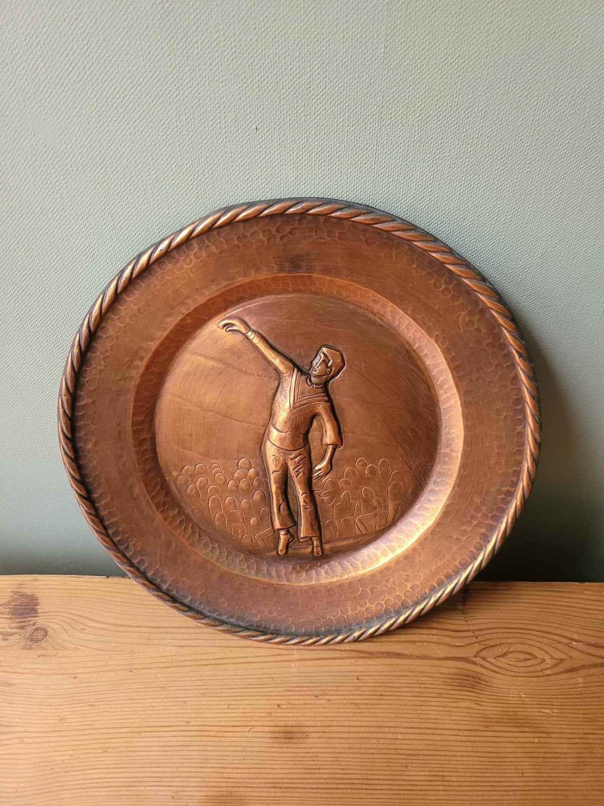 Assiette décorative en cuivre, Enlèvement ou Envoi, Cuivre