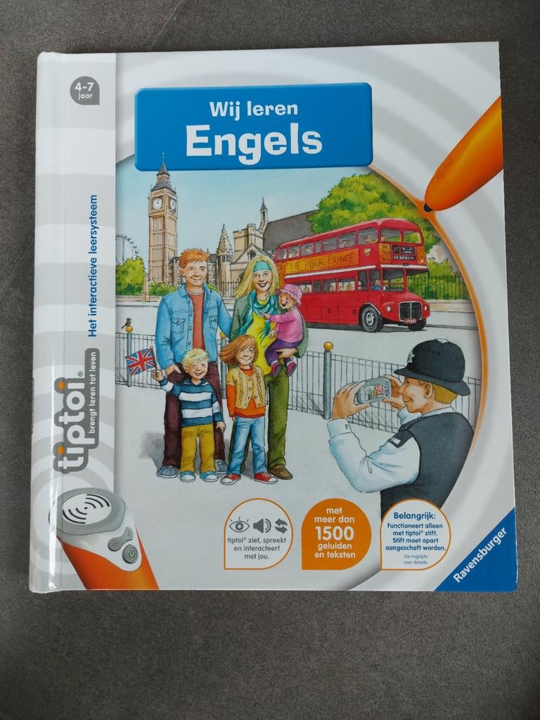 Tiptoi boek wij leren Engels, Ophalen, Zo goed als nieuw, Taal en Lezen, Met geluid