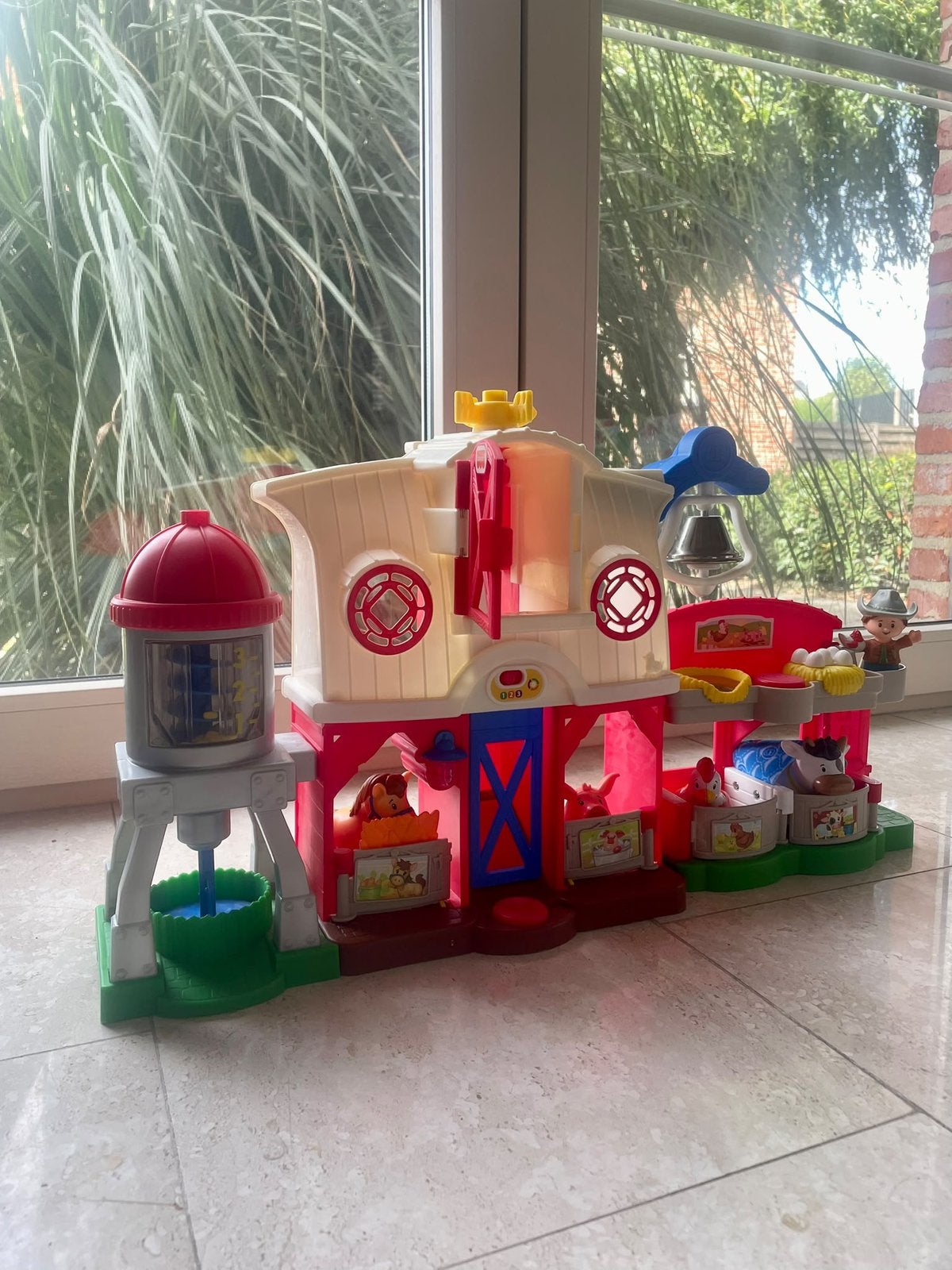 Fisher-Price Little People boerderij + figuren en dieren, Ophalen, Gebruikt