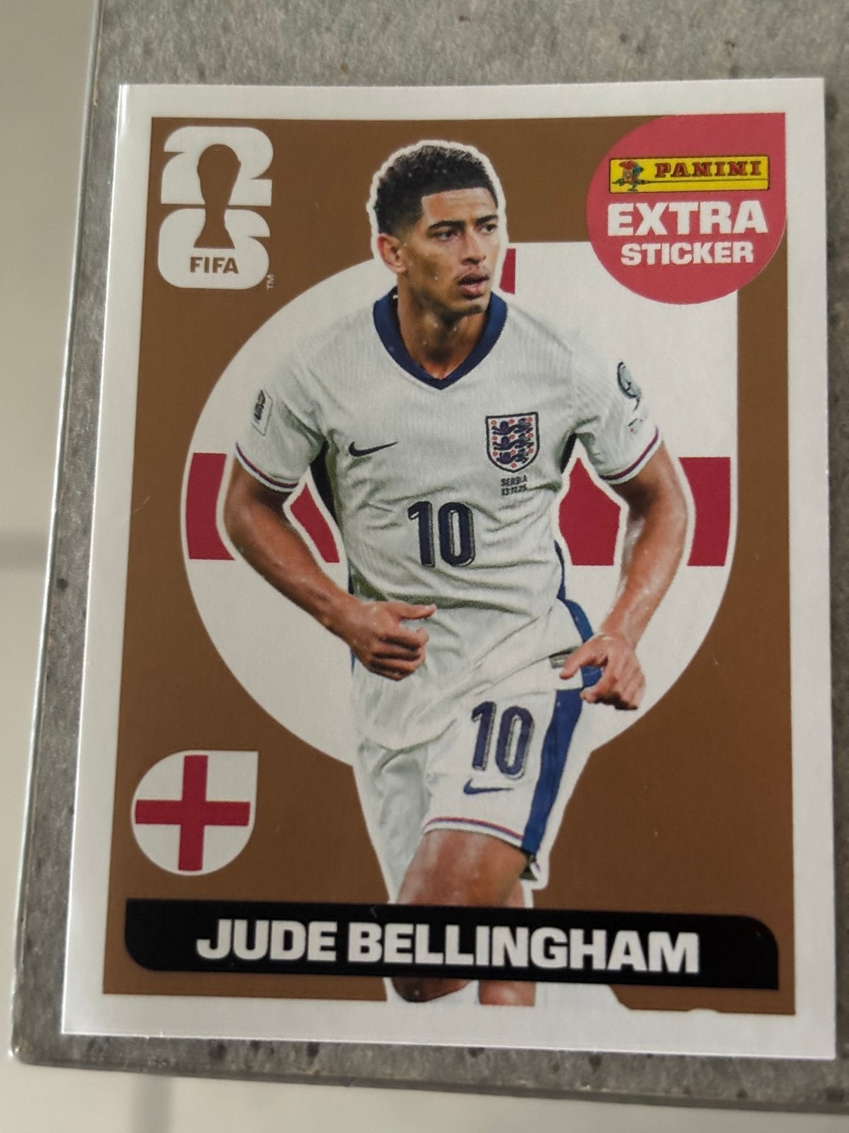 Wk panini extra sticker bronze Jude Bellingham, Ophalen, Nieuw, Sticker