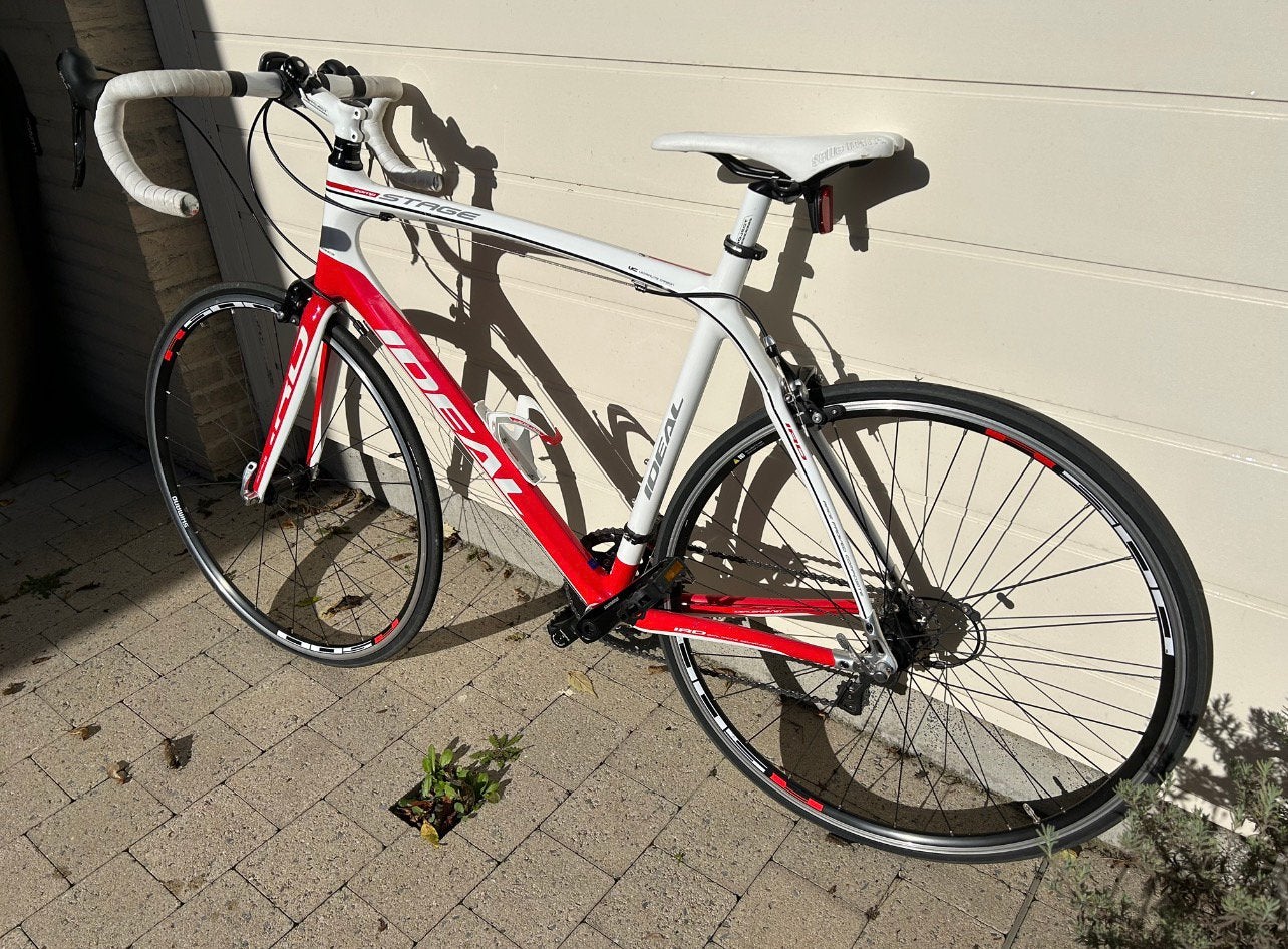 Carbon koersfiets maat 56, Fietsen en Brommers, Ophalen, Carbon, 10 tot 15 versnellingen, Zo goed als nieuw