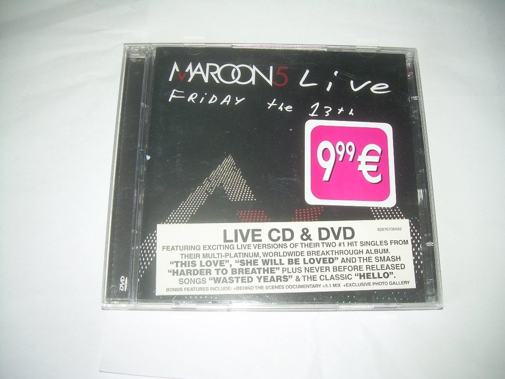 CD + DVD - Maroon 5 – Live - Friday The 13th, Cd's en Dvd's, Ophalen of Verzenden, Zo goed als nieuw