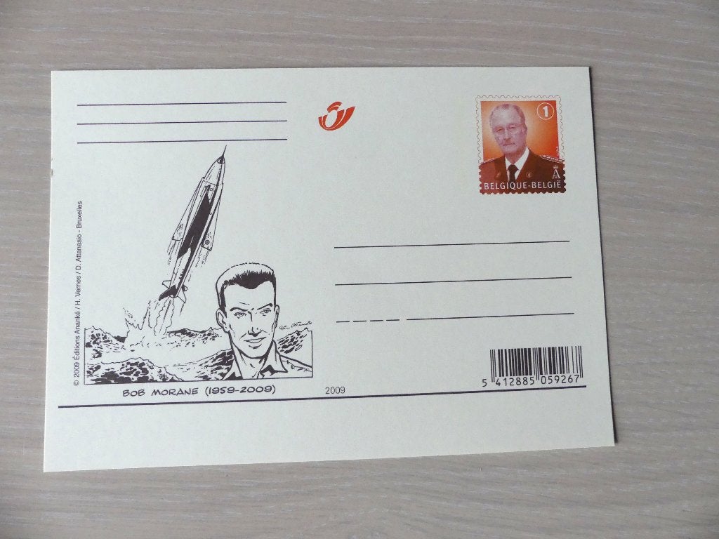 2009 : Carte postale illustrée - neuve : BOB MORANE, Enlèvement ou Envoi, Non oblitéré