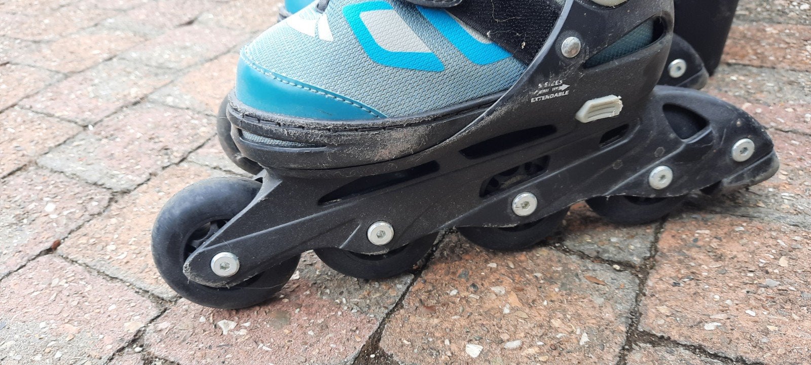 blauwe crank rolschaatsen maat 33, Sports & Fitness, Patins à roulettes alignées, Enlèvement