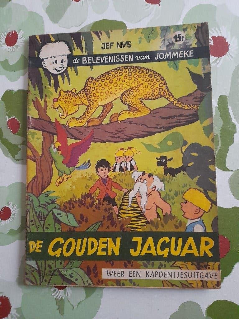 Jommeke nr 16 "De gouden jaguar "eerste druk 1967, Boeken, Ophalen of Verzenden, Gelezen
