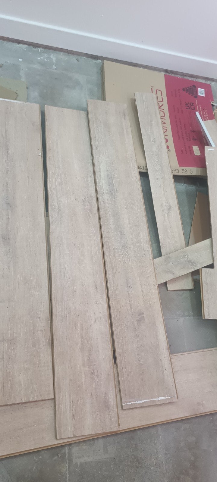 parquet stratifié, Doe-het-zelf en Bouw, Parket, Gebruikt, 50 tot 150 cm, 10 m² of meer