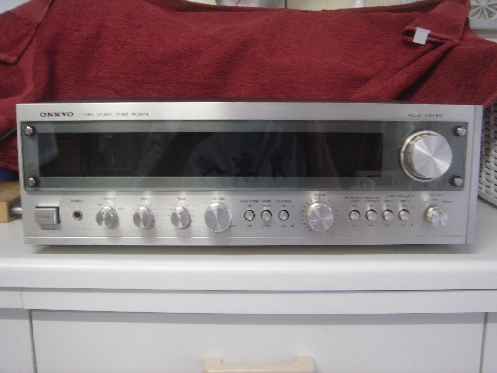 Radio ampli Onkio TX-2500 vintage, TV, Hi-fi & Vidéo, Amplificateurs & Ampli-syntoniseurs, 60 à 120 watts, Enlèvement, Onkyo, Stéréo