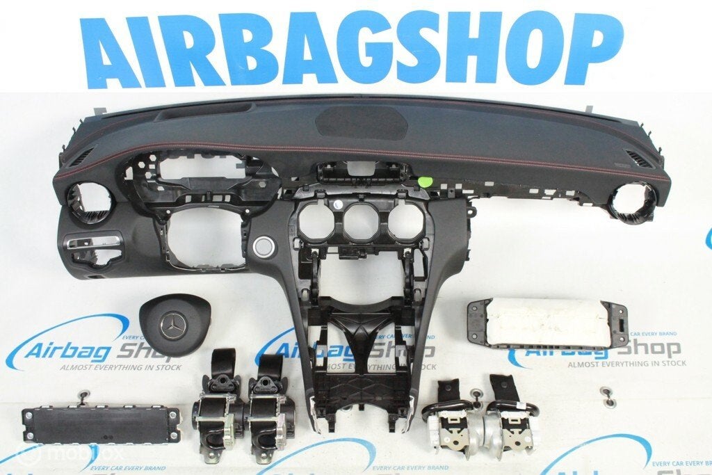 Airbag kit - Tableau de bord noir HUD Mercedes C klasse W205, Enlèvement ou Envoi, Utilisé