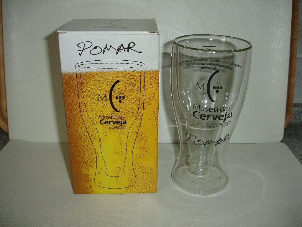 Bierglas Pomar, Musea da Cerveja, 30cl. Portugal, Ophalen of Verzenden, Nieuw, Bierglas