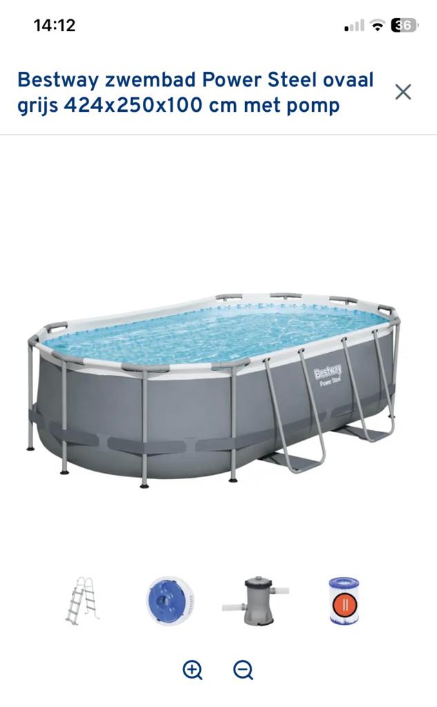 Zwembad, Enlèvement, Comme neuf, Piscines hors sol