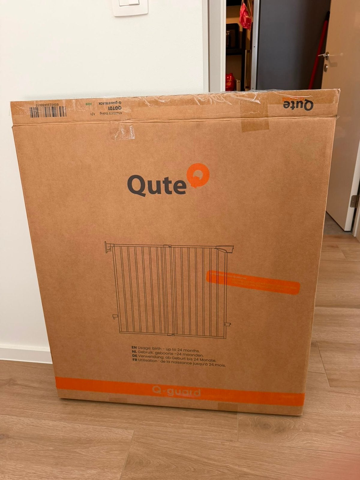 Qute traphekje zwart nieuwstaat, Kinderen en Baby's, Traphekjes, Ophalen, Nieuw, Klemhekje