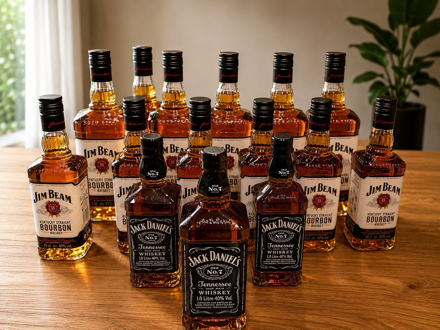 Grote partij whisky – Jim Beam & Jack Daniel’s – ongeopend, Verzamelen, Wijnen, Ophalen, Nieuw, Overige gebieden, Overige typen