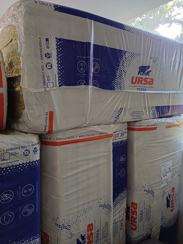 Rotwol isolatie URSA, Doe-het-zelf en Bouw, Isolatie en Afdichting, Ophalen, Dakisolatie, Nieuw, 15 m² of meer