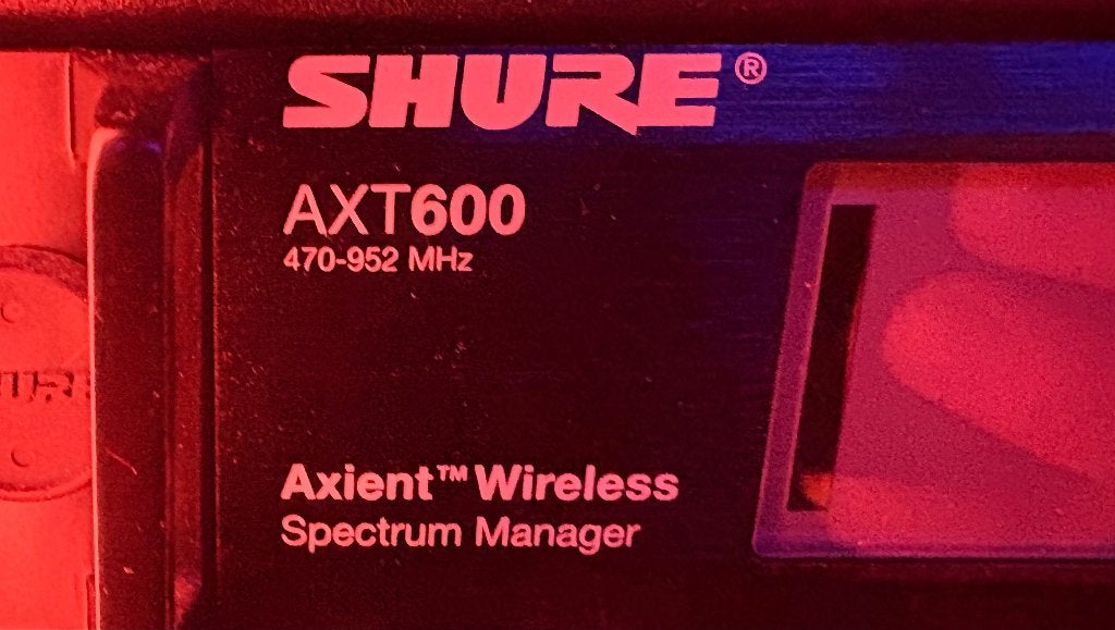 Shure AXT600 Spectrum Manager, Ophalen of Verzenden, Gebruikt, Overige typen, Draadloos