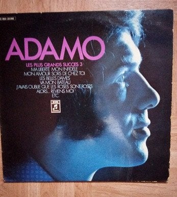 Adamo  Vinyles : 33T 9€   45t 1,5€/disque, Enlèvement ou Envoi, Autres formats, Comme neuf, Housse de protection extérieure