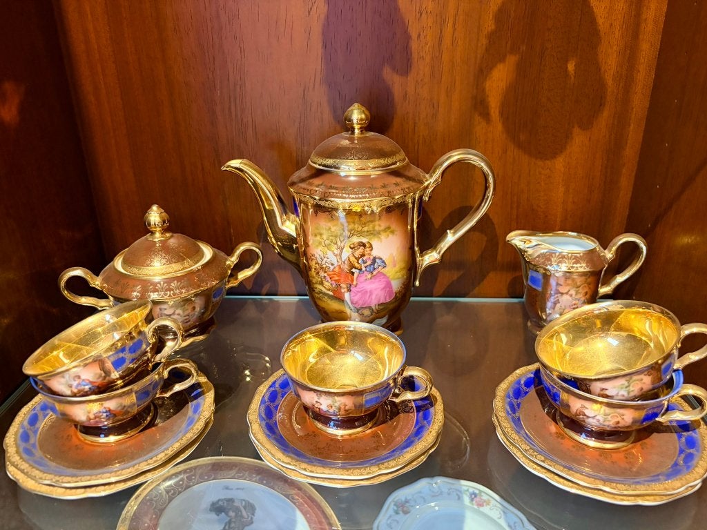 Vaisselle moka vintage en porcelaine, Enlèvement
