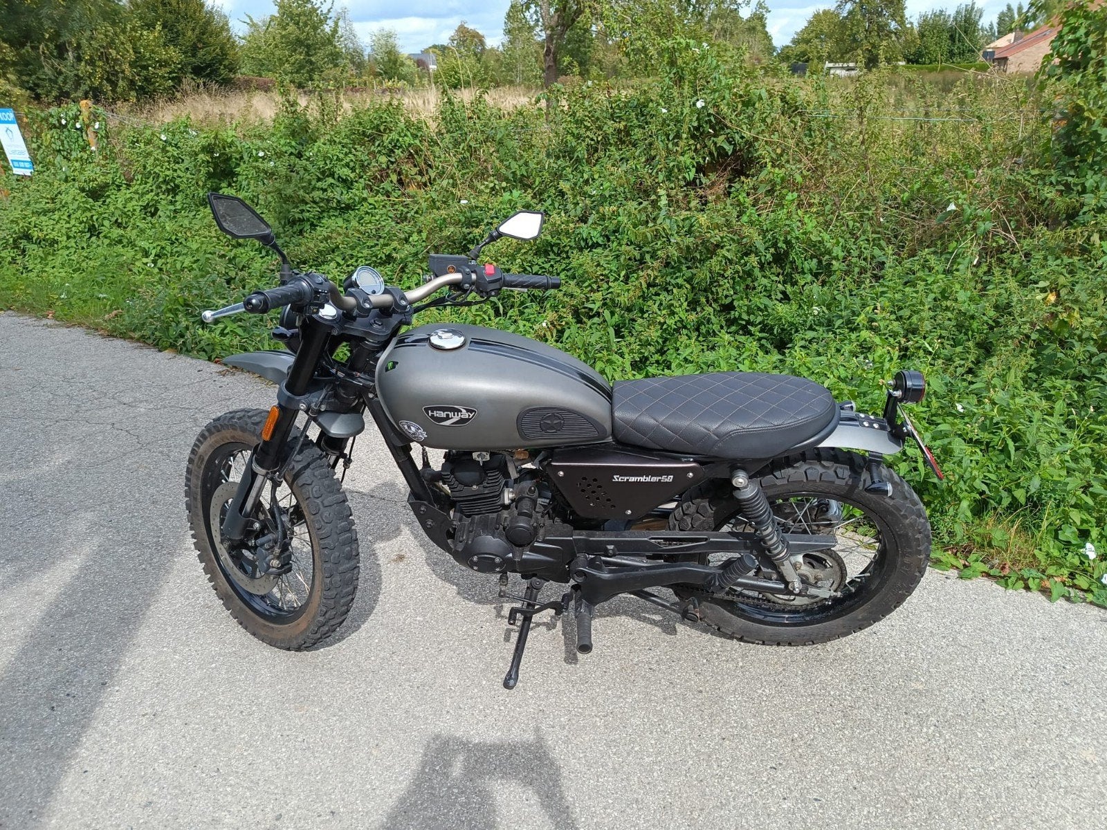 Hanway Limited 50cc leger grijsgroen achtig, 4 vitesses, Classe B (45 km/h), Enlèvement, Utilisé