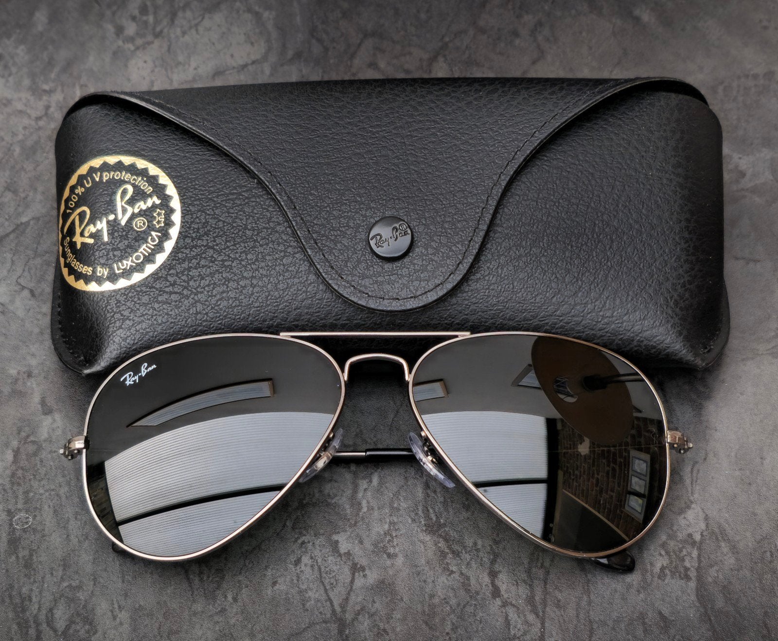 Nieuw Ray-Ban Aviator-frame, Zonnebril, Zwart, Nieuw, Ophalen of Verzenden