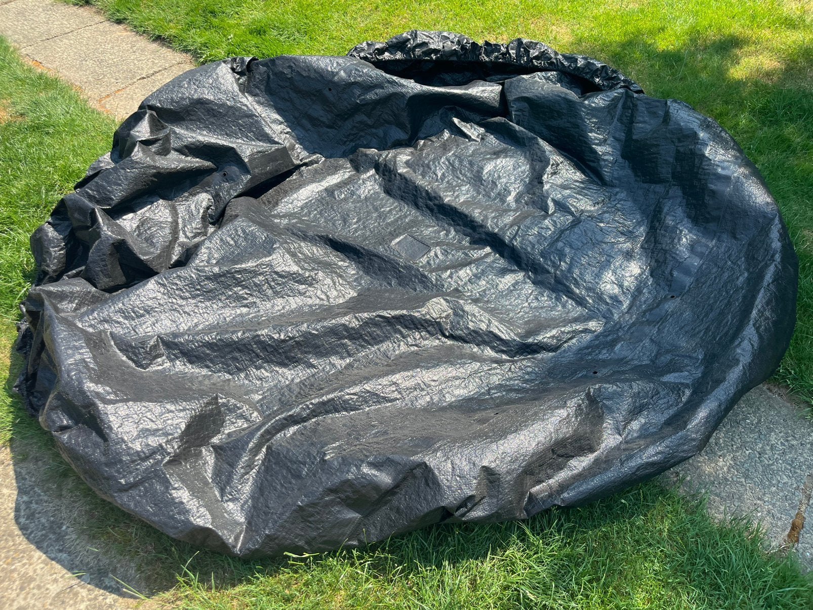 Afdekzeil rond zwembad, Tuin en Terras, Ophalen of Verzenden, Zo goed als nieuw, Rond, Opzetzwembad
