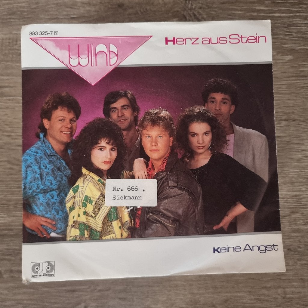 7" Wind – Herz Aus Stein, Cd's en Dvd's, Vinyl Singles, Ophalen of Verzenden, Gebruikt, 7 inch, Schlager