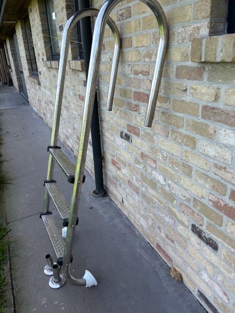 zwembadtrap, Tuin en Terras, Ophalen, Gebruikt, Ladder